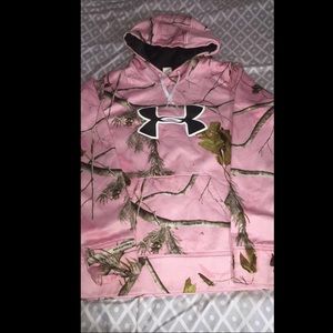 Light pink camo underarmer hoodie